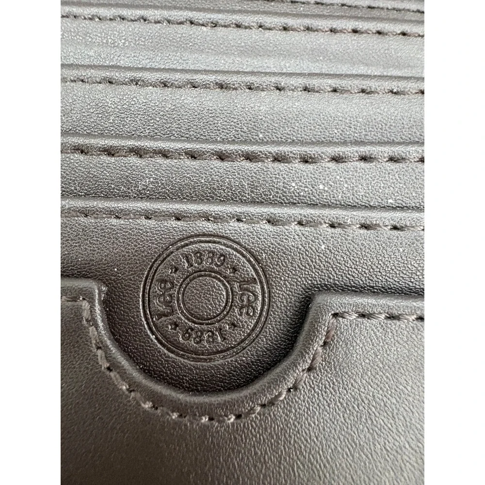 Lee Mens Bifold Wallet Brown Faux Leather Distressed Card Holder Logo Pocket